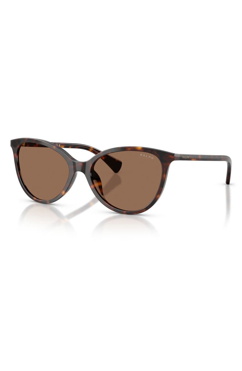 Ralph Lauren 57mm Phantos Sunglasses, Alternate, color, Dark Havana / Brown