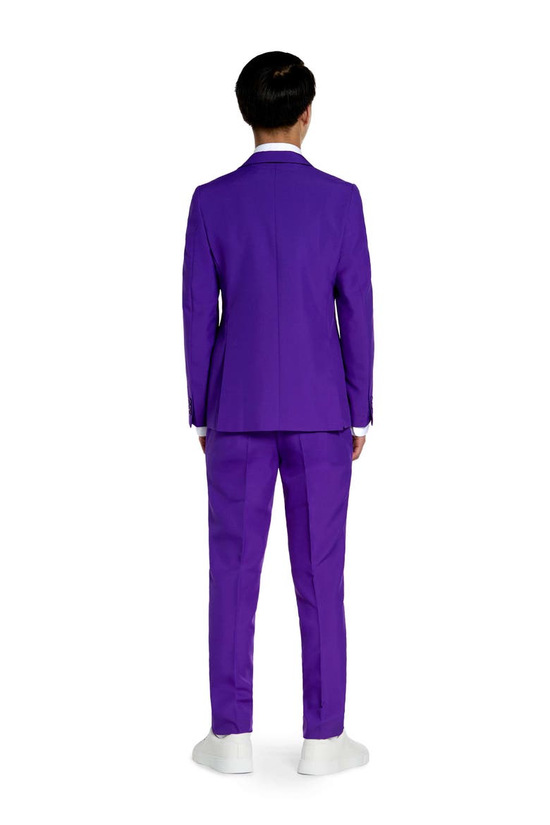 Kids' Purple Prince Two-Piece Suit & Tie Set, Alternate, color, Purple