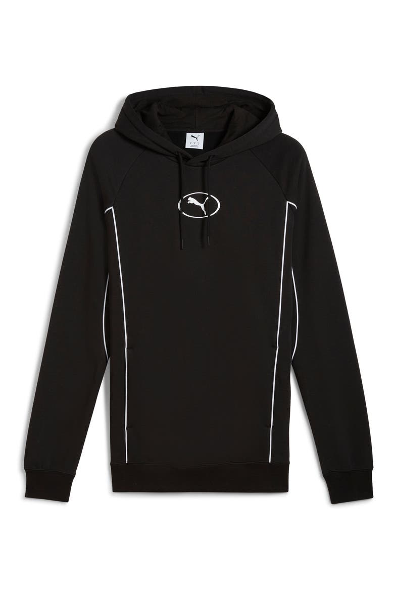 Sport Logo Hoodie, Main, color, PUMA BLACK