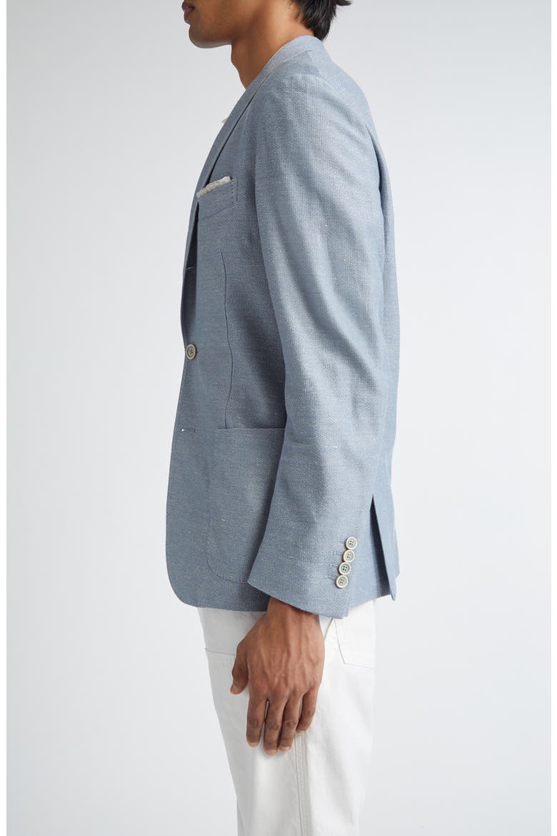 Unstructured Cotton & Linen Sport Coat, Alternate, color, 08 DENIM