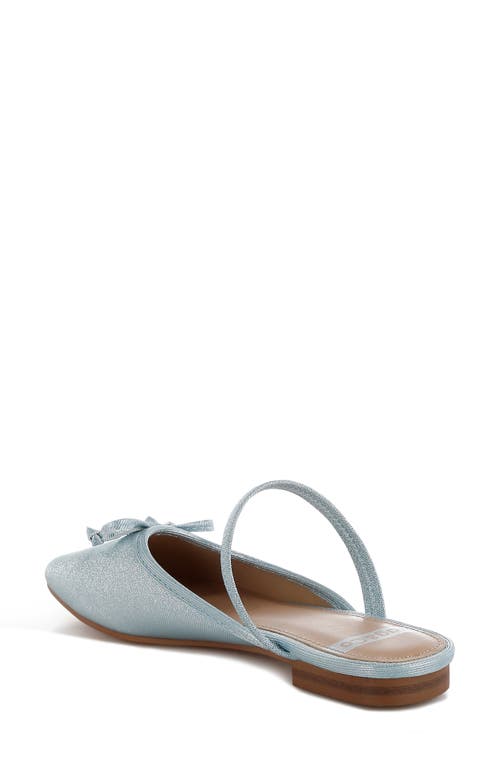 Rag & Co Opalia Shimmer Mule In Baby Blue