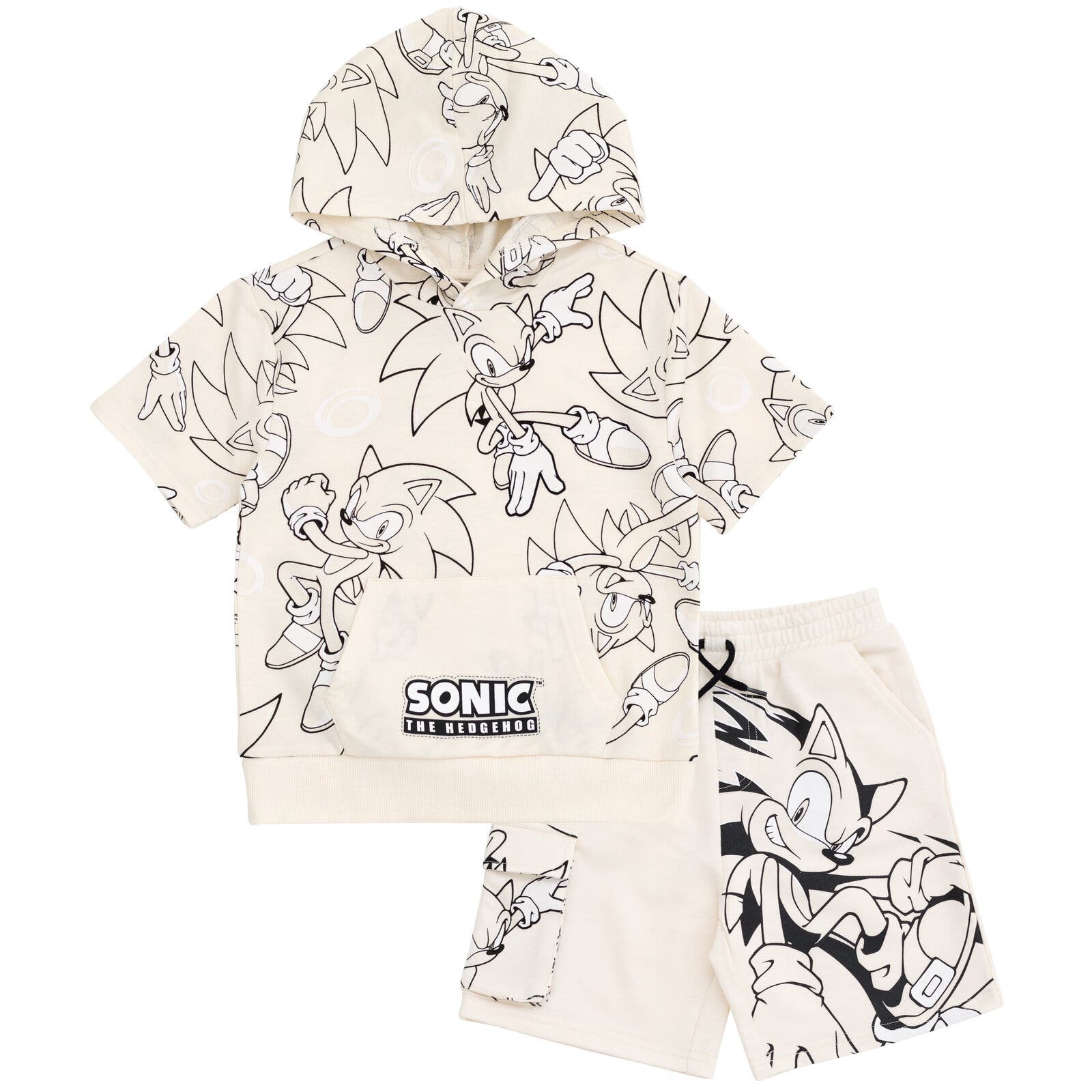 selected Cream Sonic Sketch Pattern