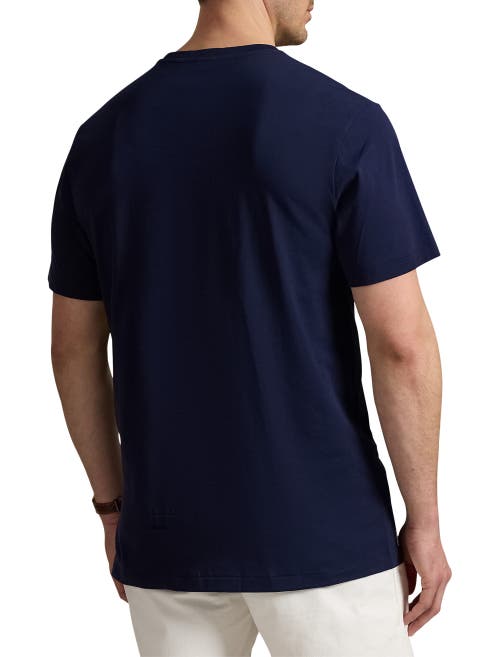 Polo Ralph Lauren Big & Tall Logo Jersey T-shirt In Cruise Navy