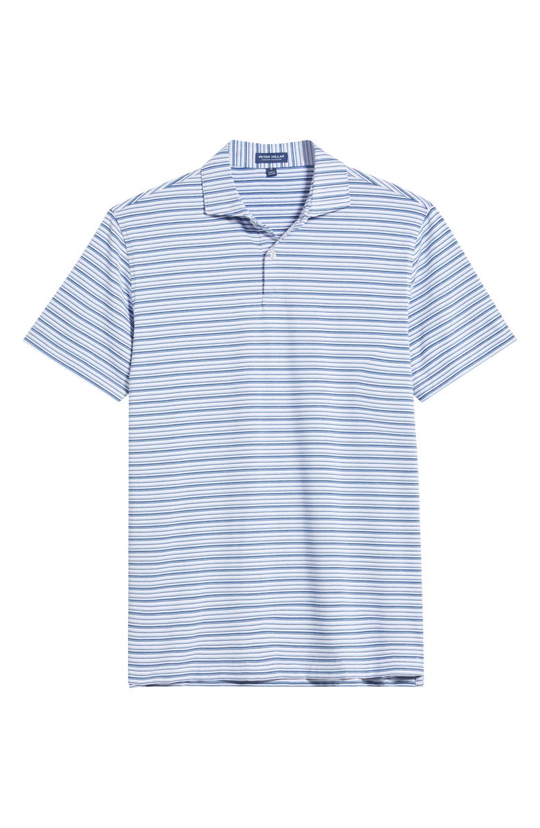 Peter Millar Crown Crafted Cadence Stripe Performance Polo, Alternate, color, Lavender Moon
