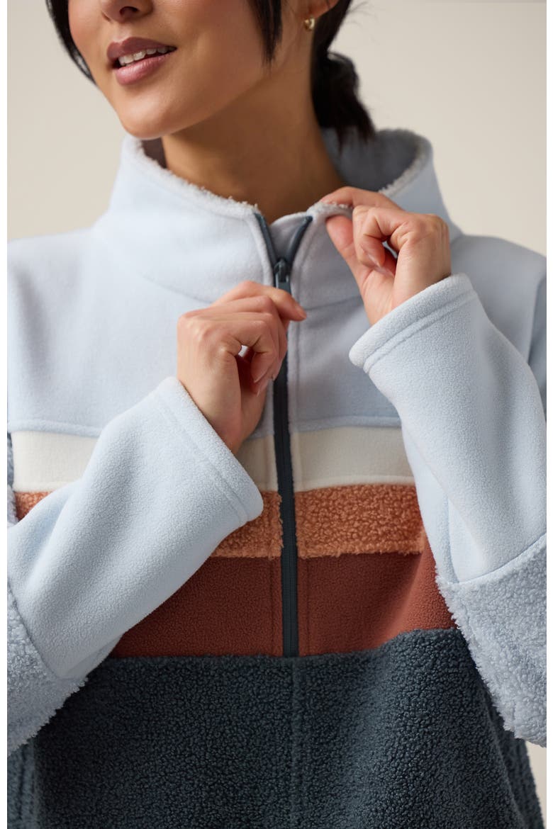 Colorblock Fleece, Alternate, color, West