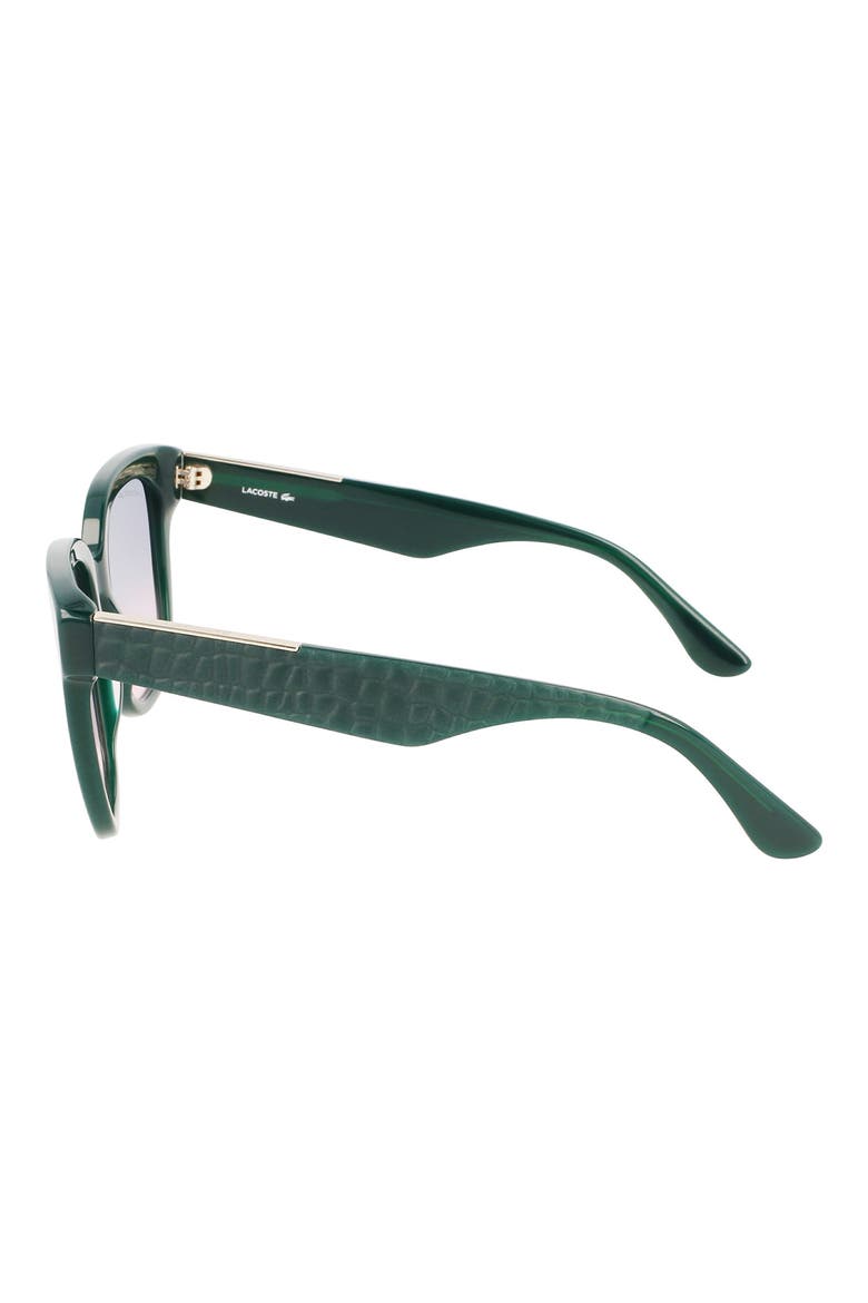 55mm Gradient Rectangular Sunglasses, Alternate, color, OPALIN GREEN