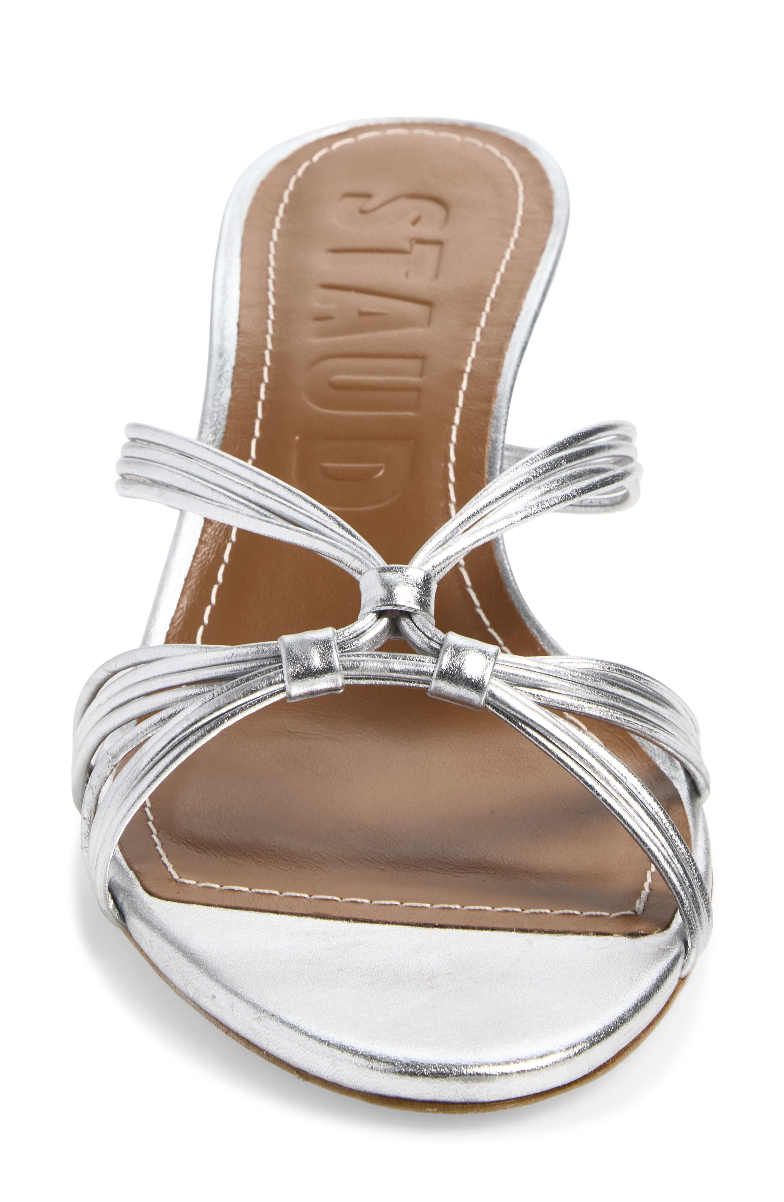 Carrie Strappy Slide Sandal, Alternate, color, SILVER