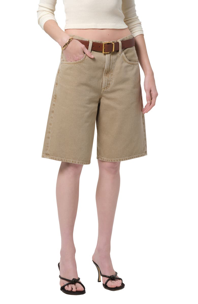 Citizens of Humanity Court Denim Shorts, Alternate, color, Catalina Light Beige