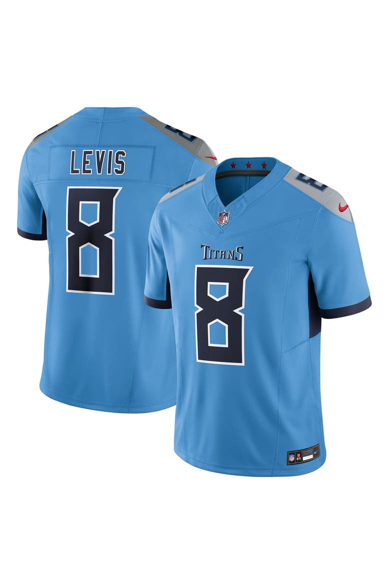 Men's Nike Will Levis Light Blue Tennessee Titans Alternate  Vapor F.U.S.E. Limited Jersey, Main, color, Light Blue