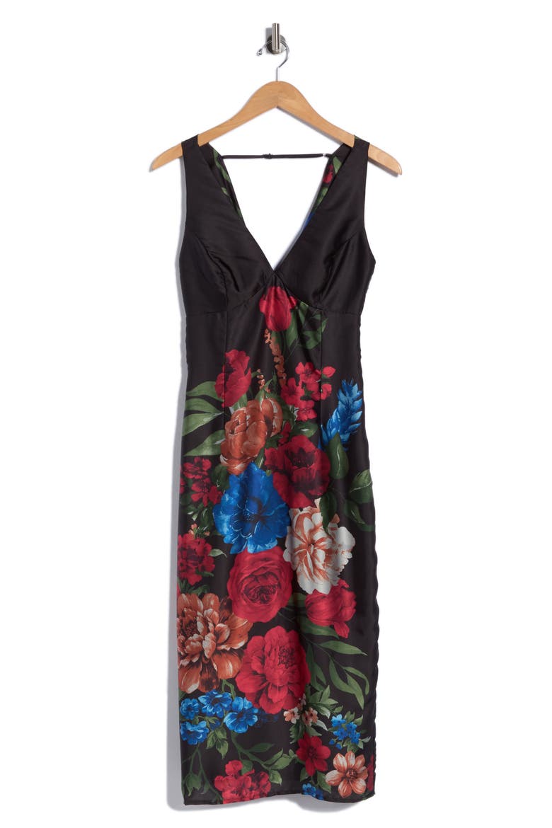 Sorelle Drape Midi Dress, Main, color, RDM RDM