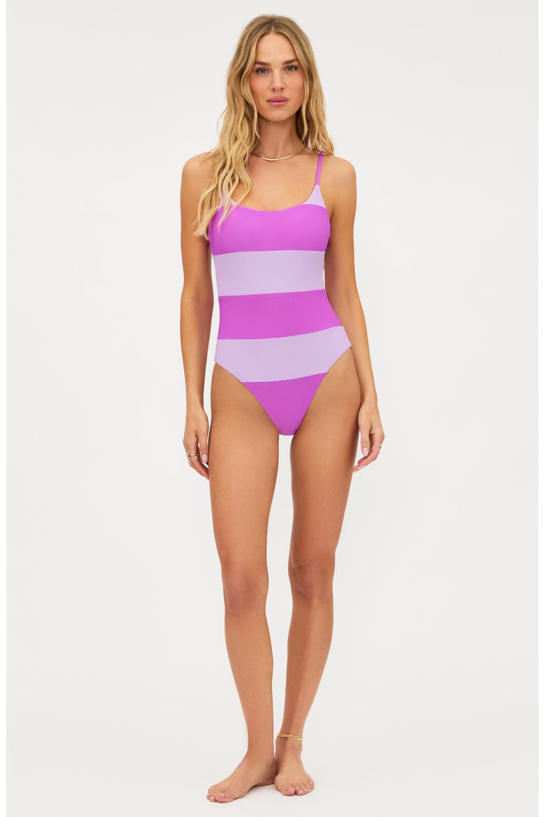 Calista One-Piece Swimsuit, Alternate, color, LAVENDER