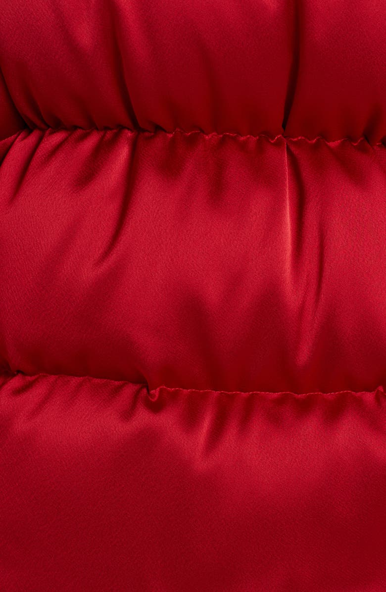 Moncler Wil Hooded Quilted Down Satin Puffer Jacket, Alternate, color,