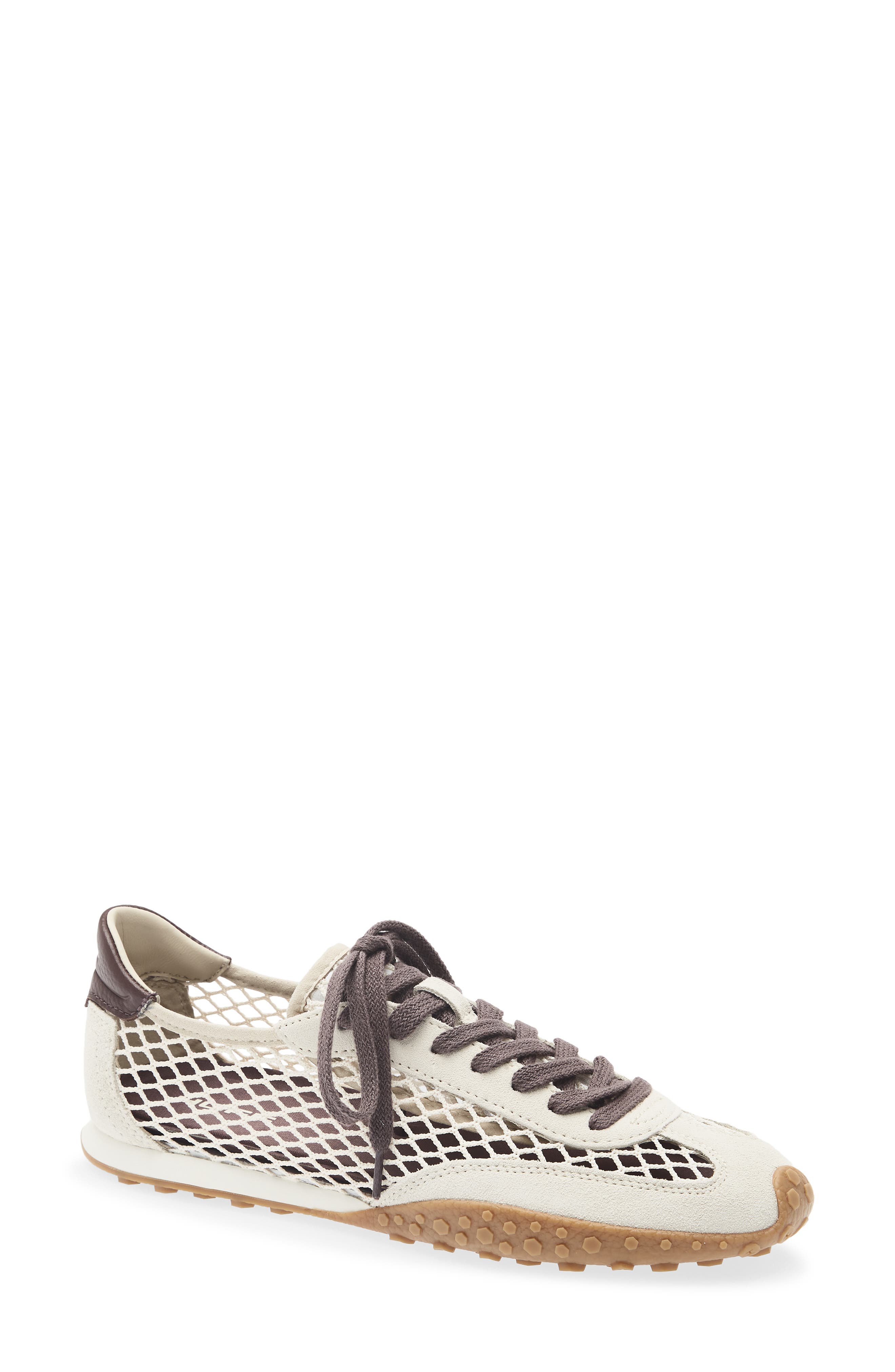 Bridge Fishnet Sneaker, Main, color, OFF WHITE