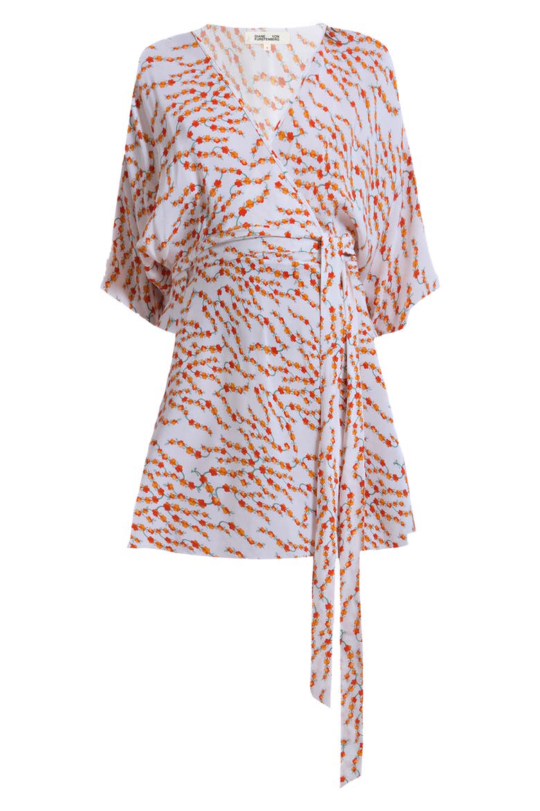 Bonnie Print Faux Wrap Minidress, Alternate, color, MIRAGE DITSY