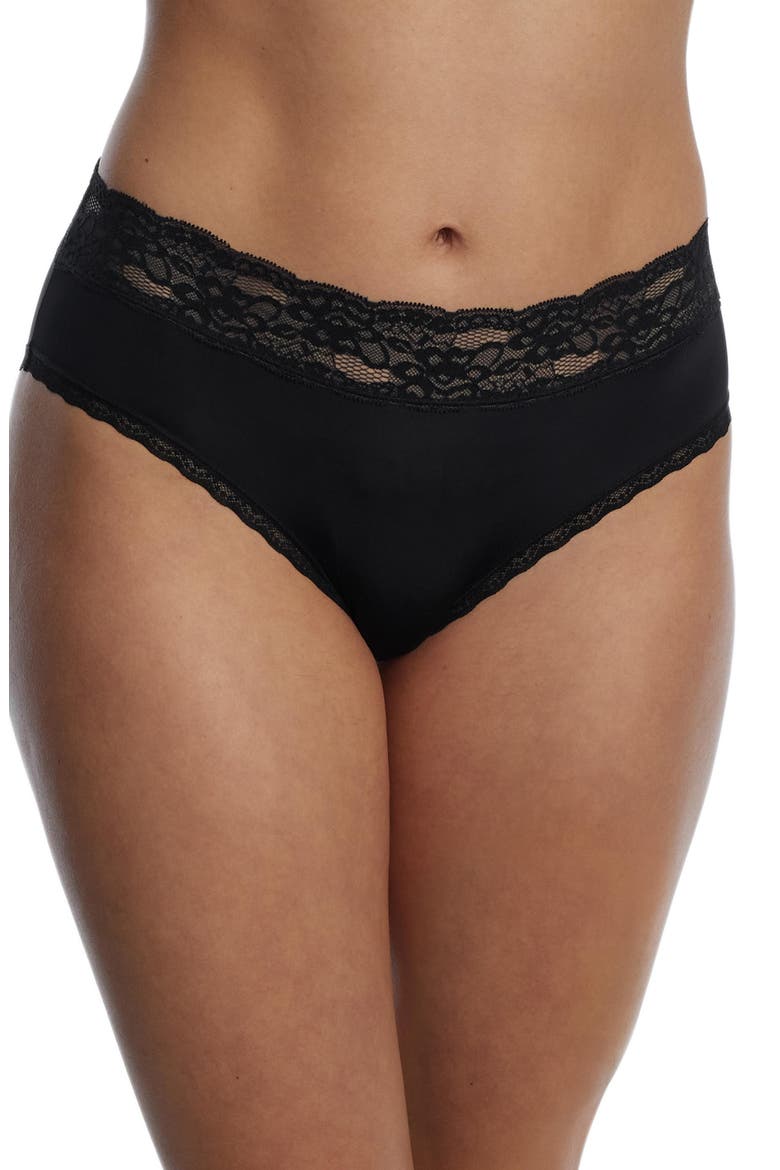 Goddess Lace Trim Hipster 2-Pack, Alternate, color, Black/Romance