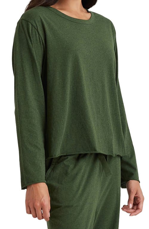 Papinelle Jada Organic Cotton Pajamas In Forest Green