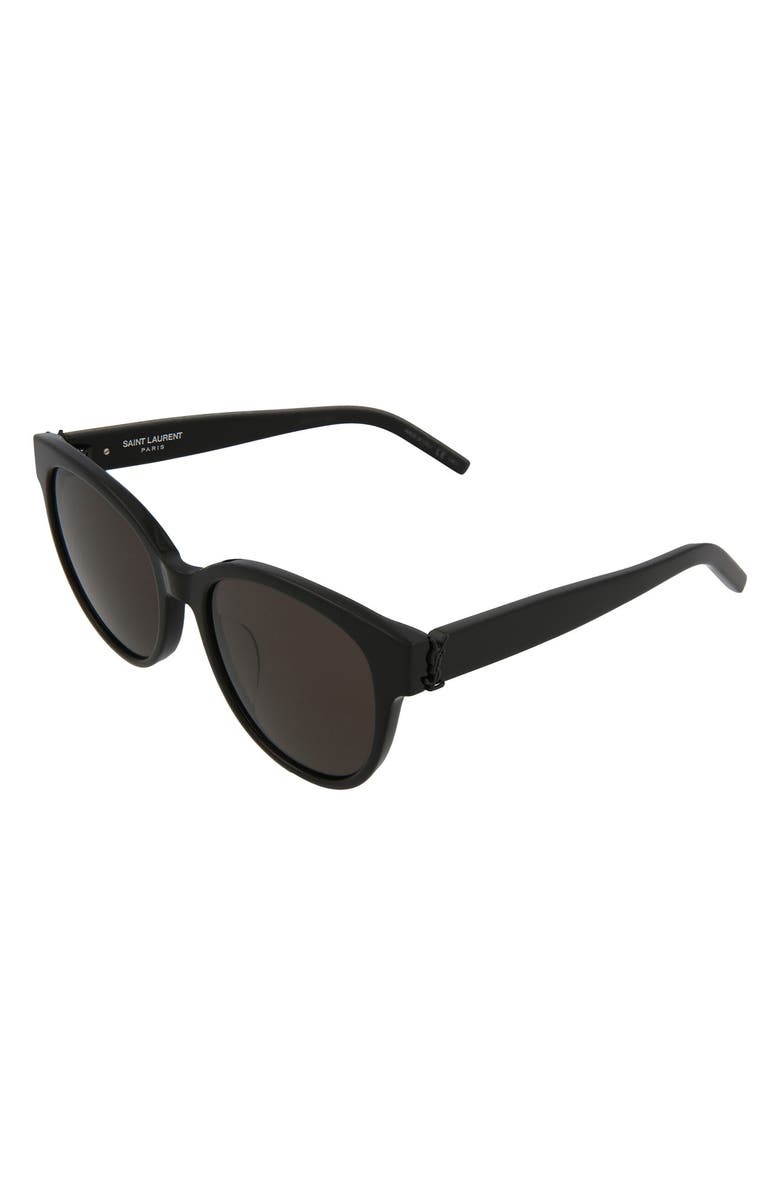 Saint Laurent 55mm Round Sunglasses, Alternate, color,