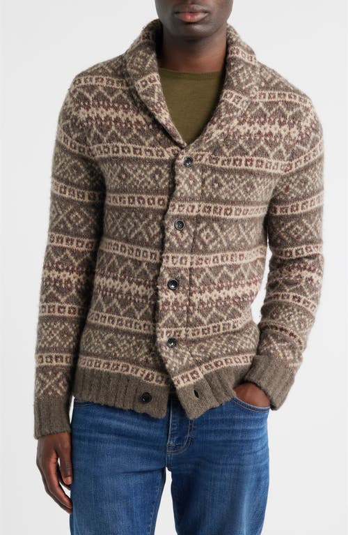 Rails Kallio Fair Isle Merino Wool Blend Cardigan In Multi