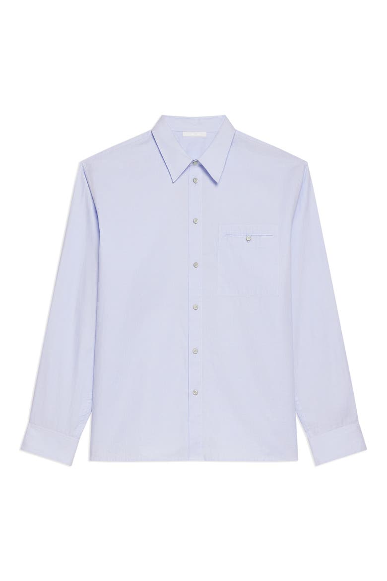 Relaxed Fit Stripe Button-Up Shirt, Alternate, color, LIGHT BLUE
