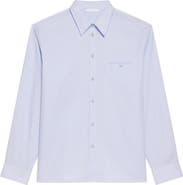 Helmut Lang Relaxed Fit Stripe Button-Up Shirt
