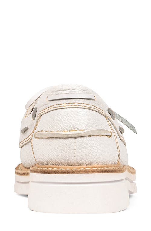 Shop Donald Pliner Lillith Boat Shoe In Off White