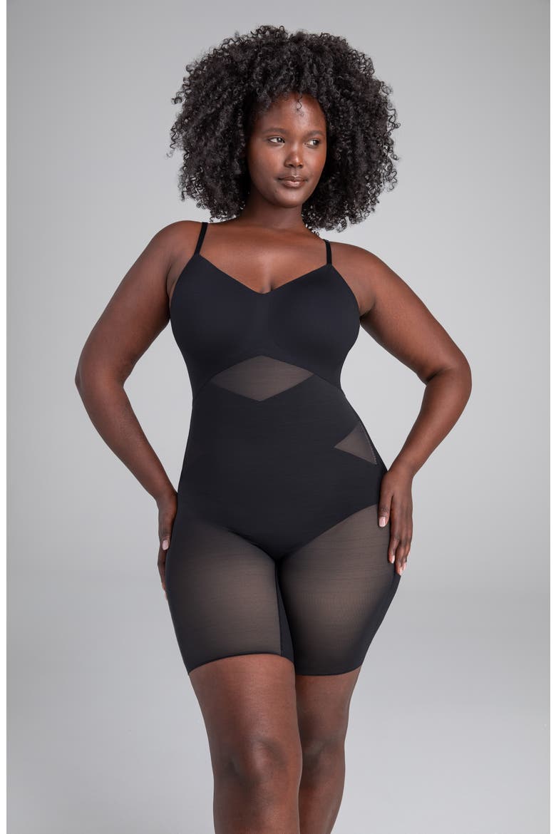 Low Back Mid Thigh Bodysuit, Alternate, color, RUNWAY