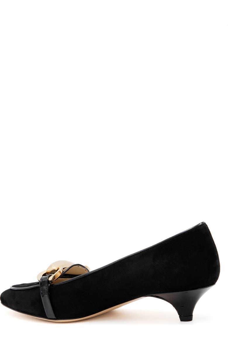 Amalfi by Rangoni Astarte Pointed Toe Kitten Heel Pump, Alternate, color, Black Cashmere