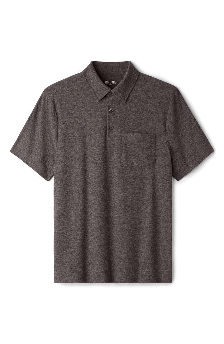 Rhone WFH Knit Polo, Alternate, color, Foggy Taupe Heather