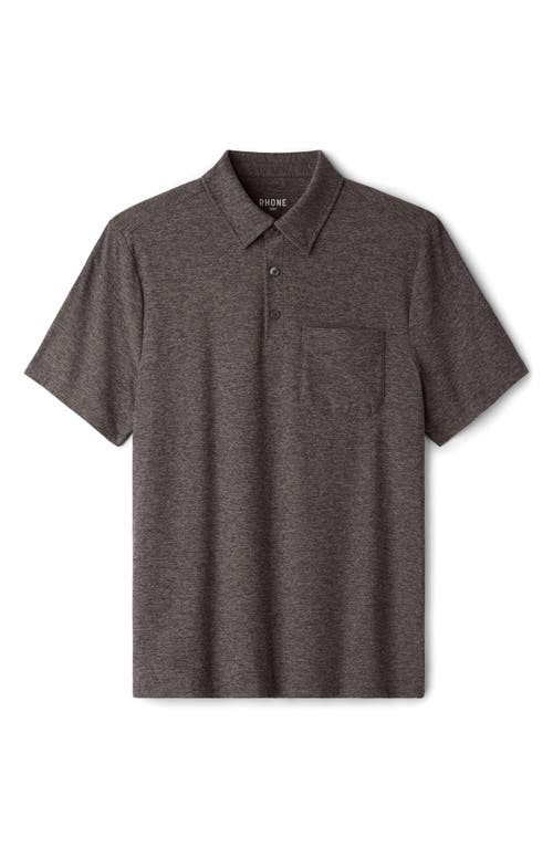 Rhone Wfh Knit Polo In Gray