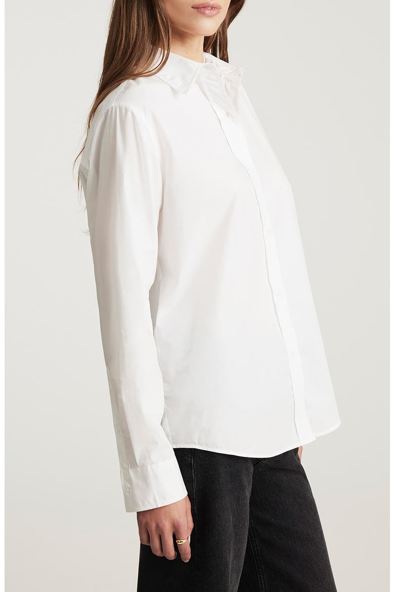 Classic Fit Cotton Button-Up Shirt, Alternate, color, WHITE