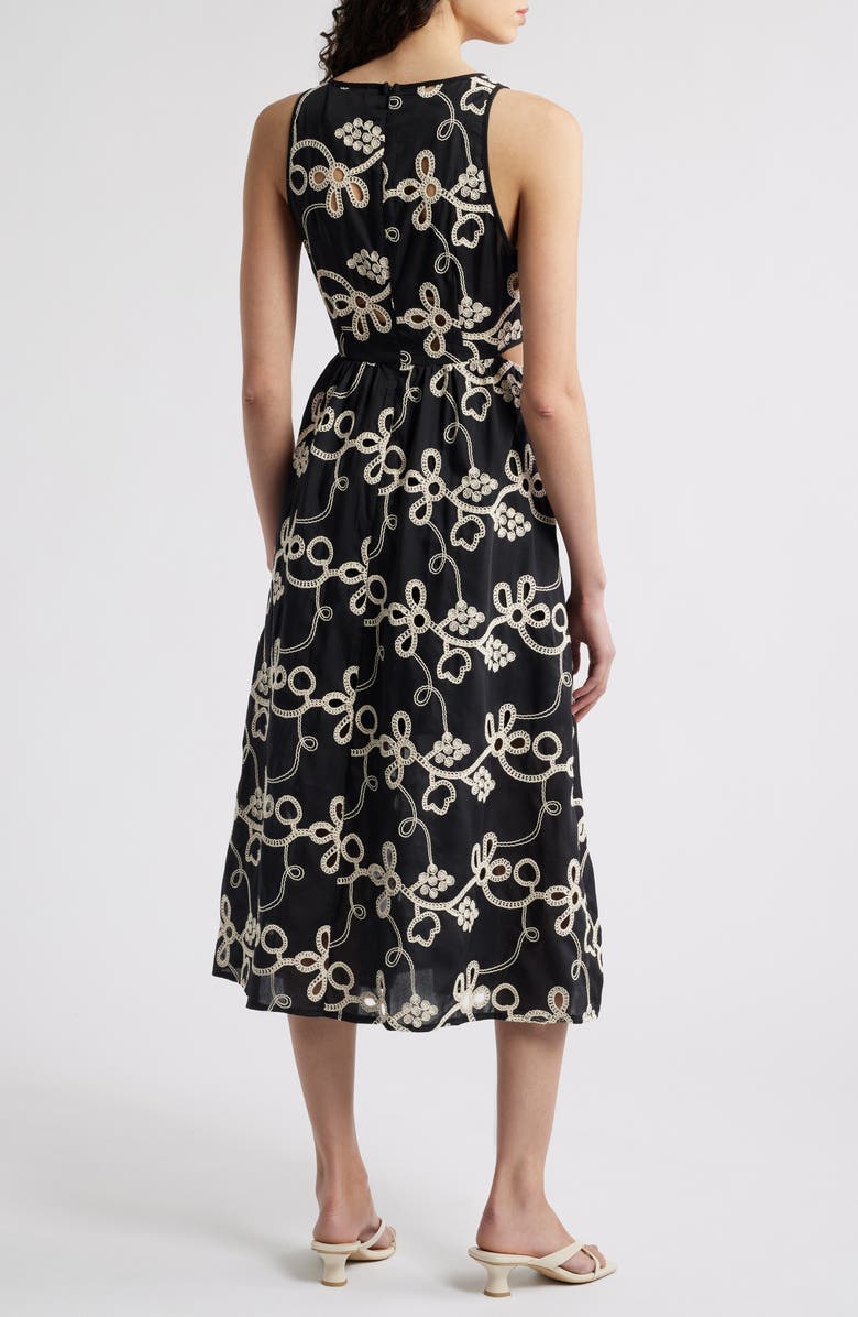 Sam Edelman Rope Embroidery Sleeveless Dress, Alternate, color, 