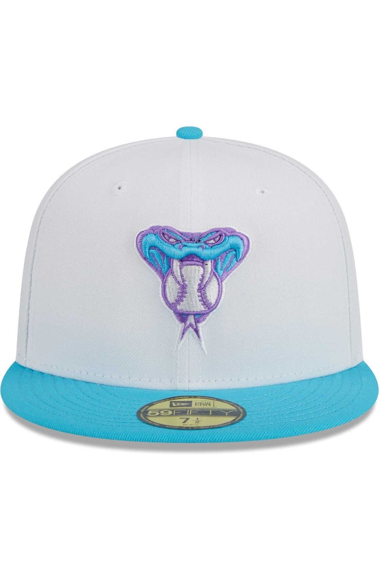 New Era Men's New Era White Arizona Diamondbacks  Vice 59FIFTY Fitted Hat, Alternate, color, 