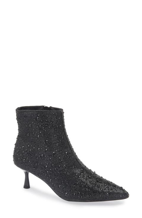 Marysol Rhinestone Embellished Bootie (Women)