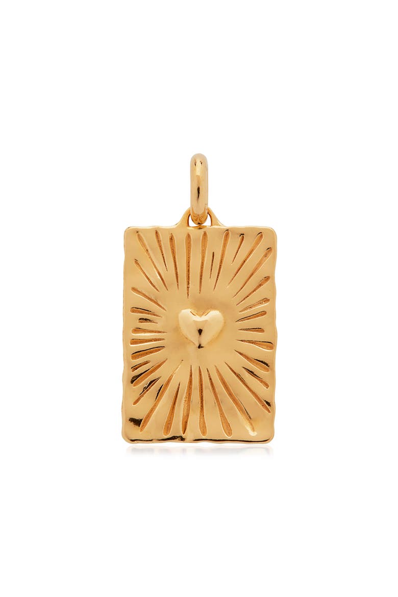 Talisman Heart Pendant Charm, Main, color, YELLOW GOLD