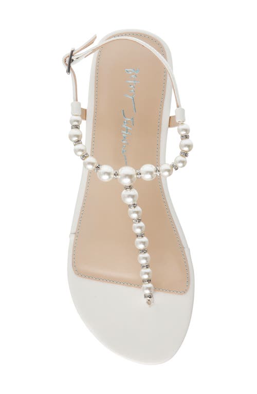 Betsey Johnson Gal T-strap Sandal In Ivory