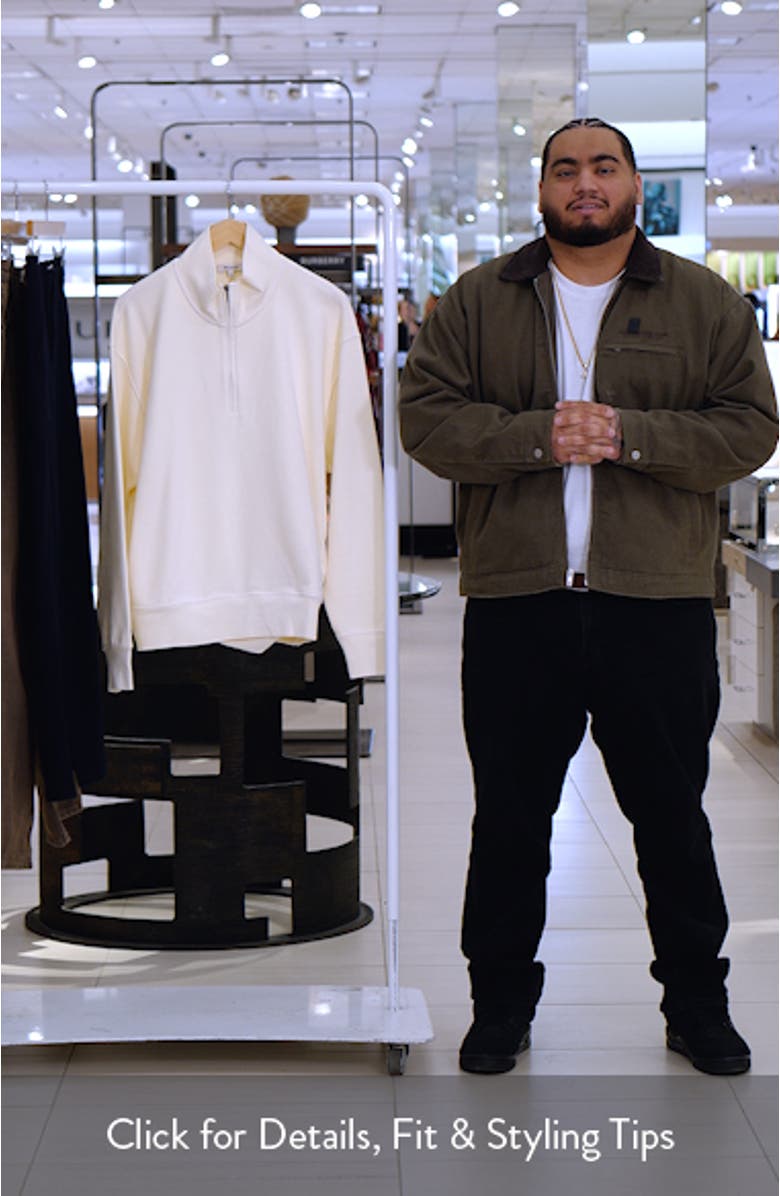 Quarter Zip Loopback Terry Sweatshirt, sales video thumbnail