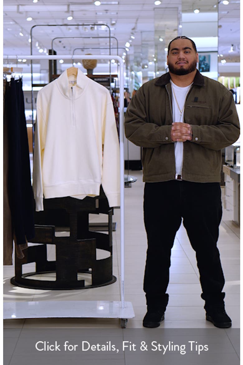 Quarter Zip Loopback Terry Sweatshirt video