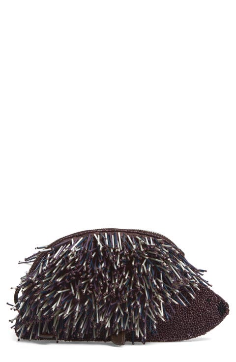 Porcupine Beaded Clutch