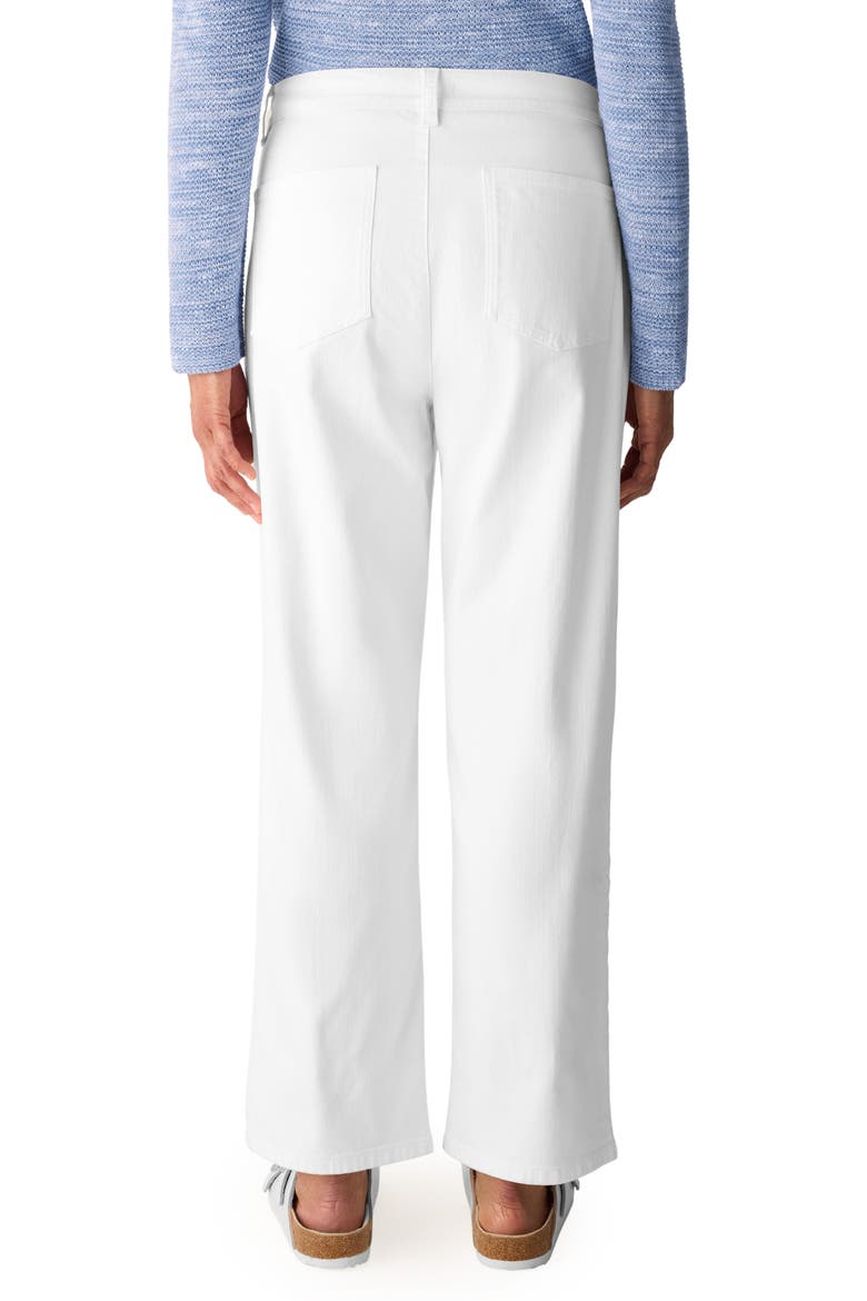 High Waist Ankle Straight Leg Jeans, Alternate, color, WHITE