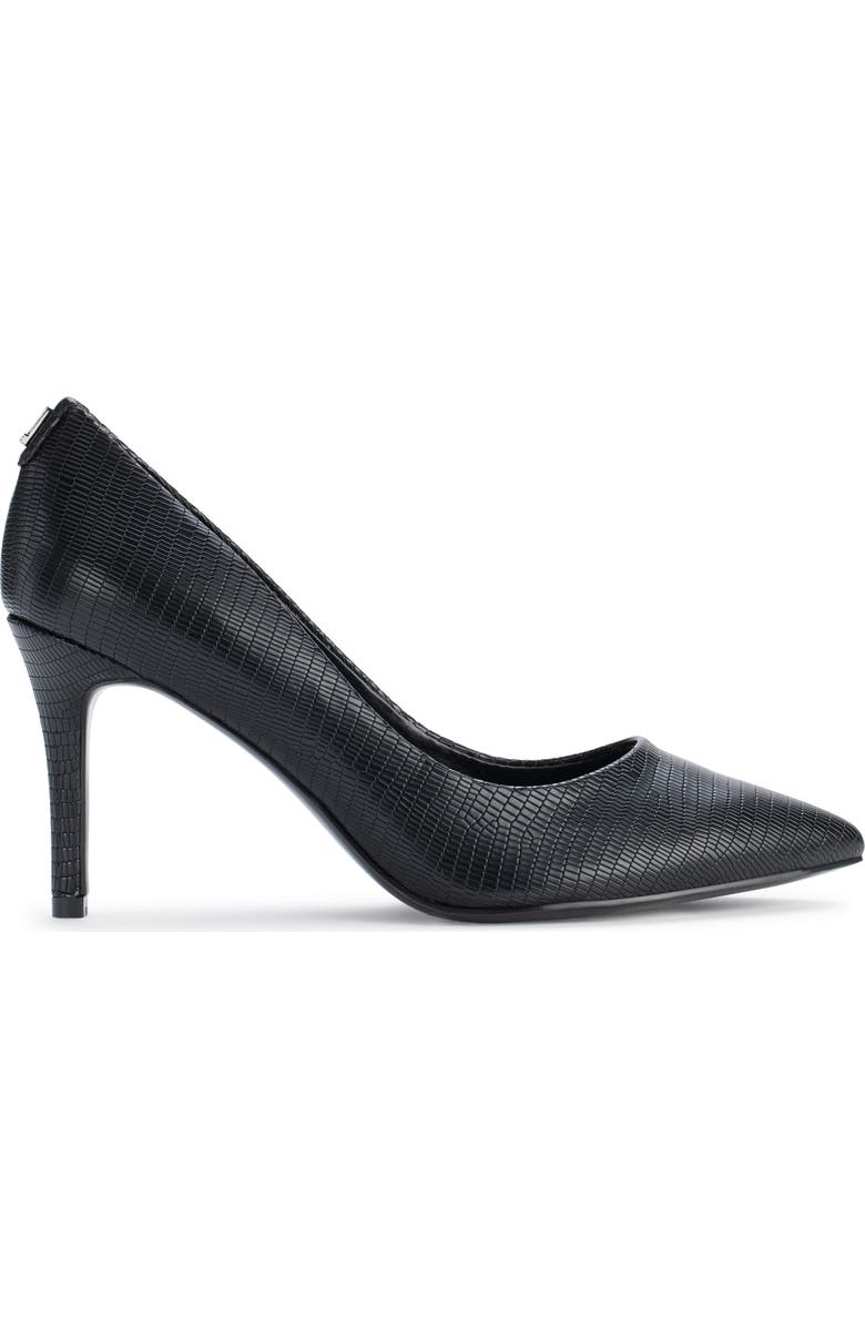KARL LAGERFELD PARIS Royale Pointed Toe Pump, Alternate, color, Black