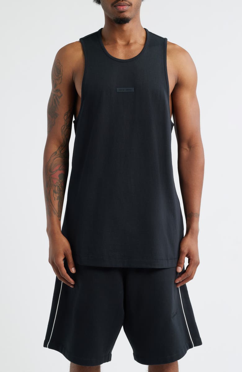 Fear of God Essentials Vintage Fit Logo Tank, Main, color, 