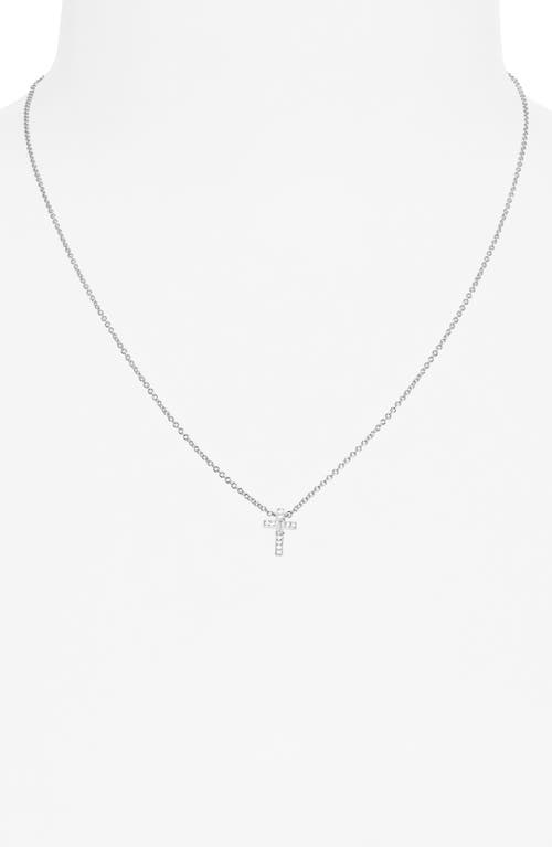 NADRI NADRI CUBIC ZIRCONIA CROSS STUD EARRINGS, NECKLACE & HUGGIE HOOPS SET 