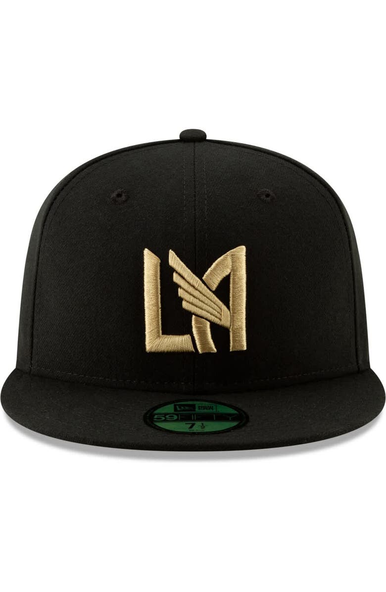 New Era Men's New Era Black LAFC Icon 59FIFTY Fitted Hat, Alternate, color, 
