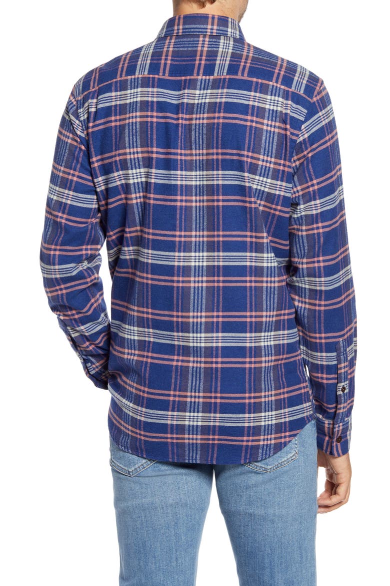 Seaview Regular Fit Plaid Flannel Button-Up Shirt, Alternate, color, CARDIFF PLAID