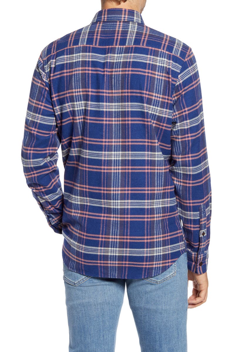 Faherty Seaview Regular Fit Plaid Flannel Button-Up Shirt, Alternate, color,