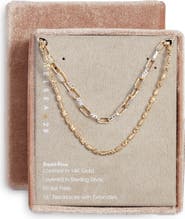 Chelsea28 Set of Two Demi Fine Chain Necklaces