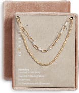 Chelsea28 Set of Two Demi Fine Chain Necklaces