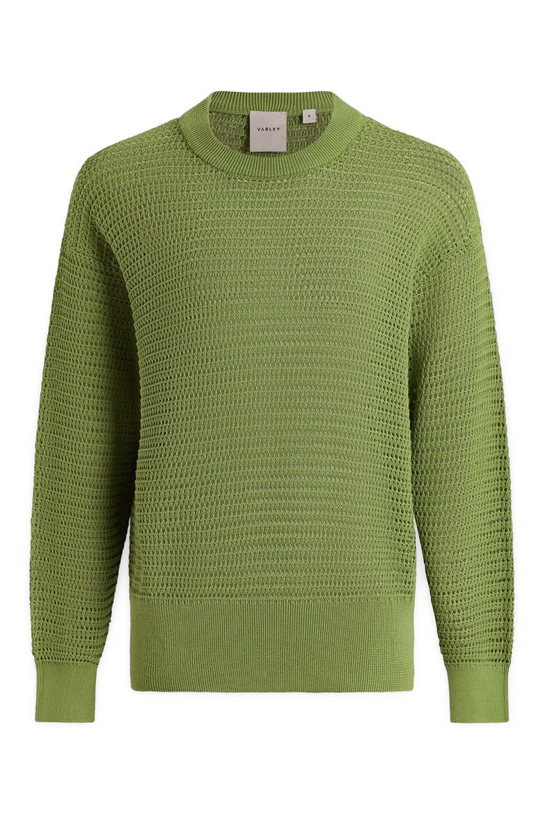 Kershaw Crewneck Sweater, Alternate, color, TENDER GREEN