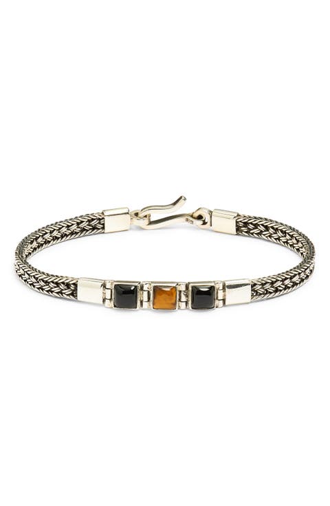 Triple Cabochon Artisan Bracelet