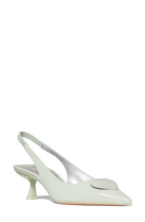lover crinkle patent leather slingback pump (Women)